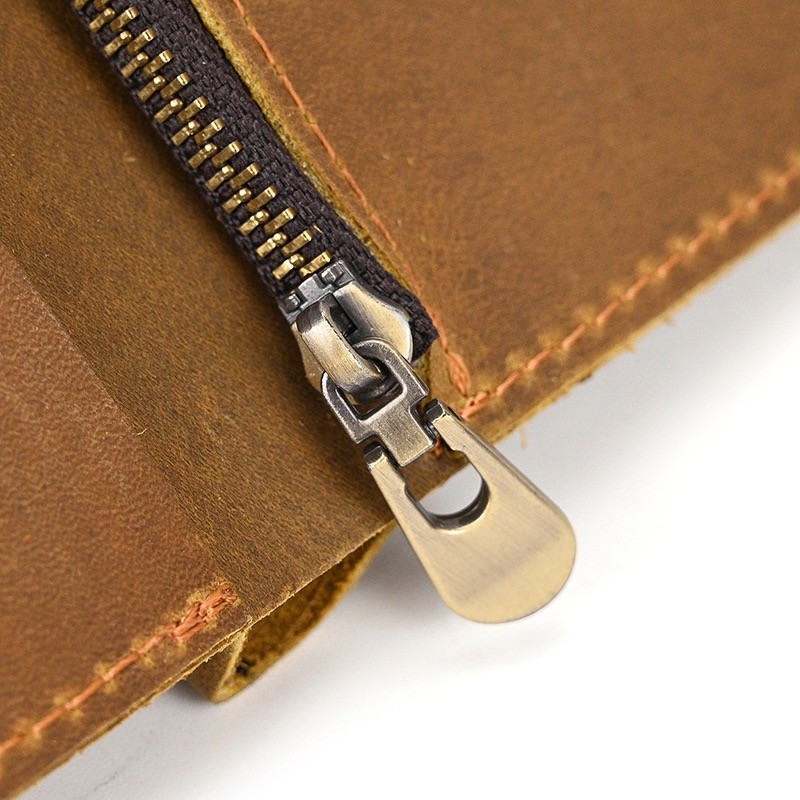 Чоловічий шкіряний гаманець Grahame світло-коричневий - 8 фото