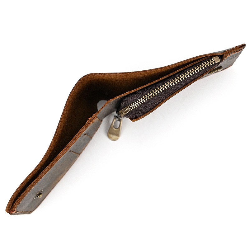 Чоловічий шкіряний гаманець Grahame темно-коричневий - 4 фото