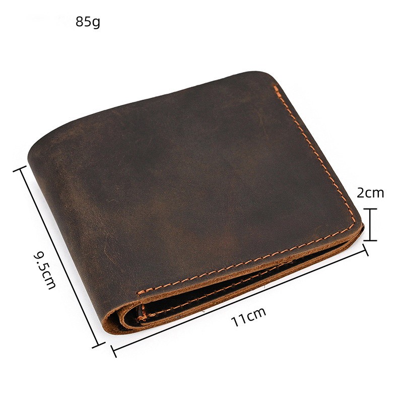 Мужской кожаный кошелек Grahame темно-коричневый - 8 фото