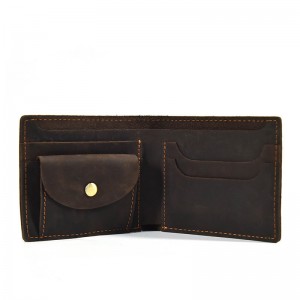 Чоловічий шкіряний гаманець Wingfield темно-коричневий