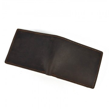 Мужской кожаный кошелек Wingfield темно-коричневый фото