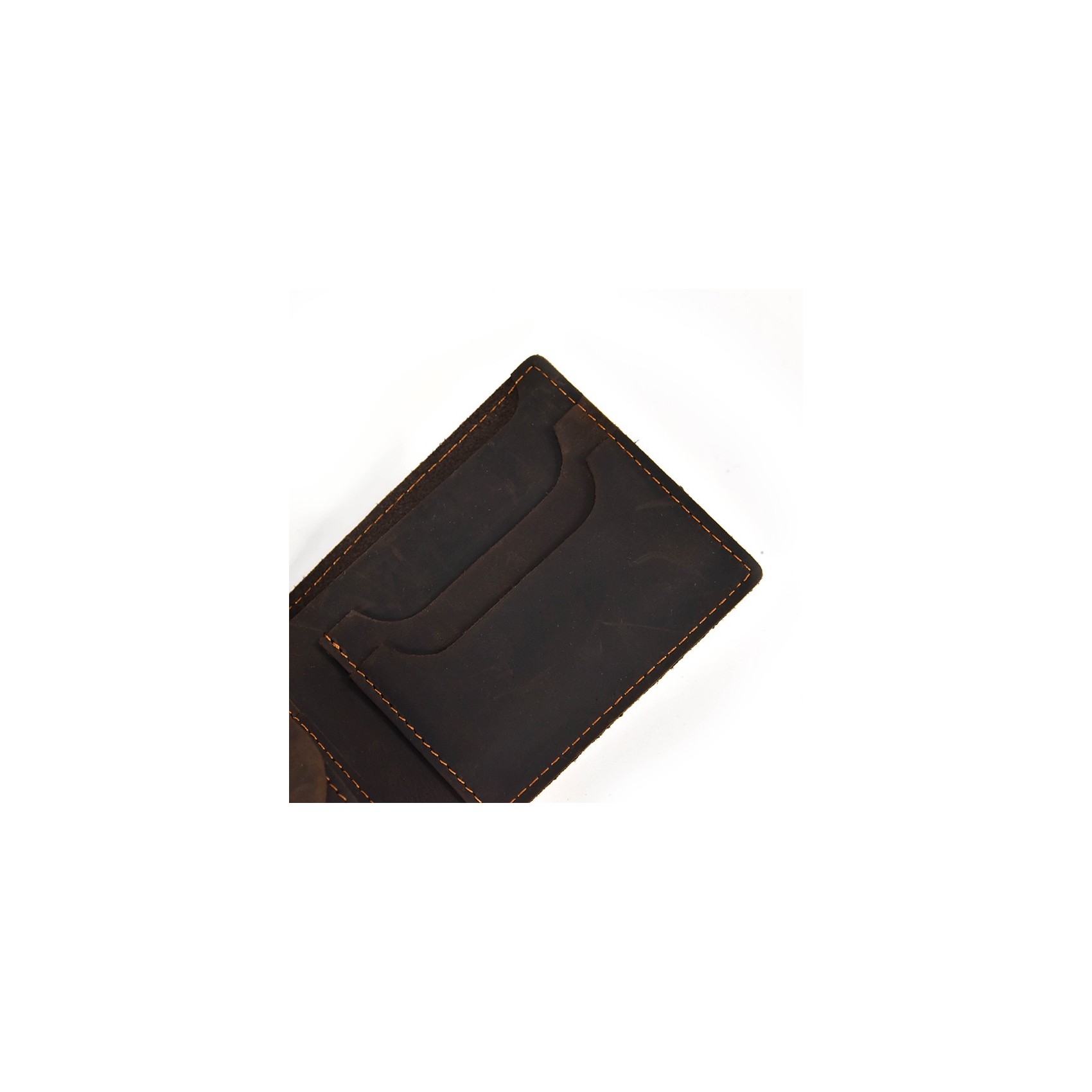 Чоловічий шкіряний гаманець Wingfield темно-коричневий