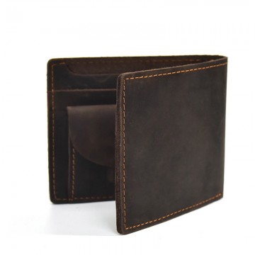 Мужской кожаный кошелек Wingfield темно-коричневый фото