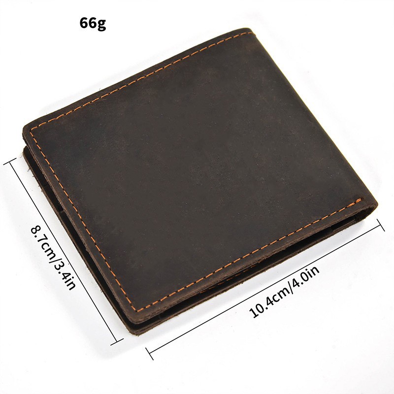 Мужской кожаный кошелек Wingfield темно-коричневый - 13 фото