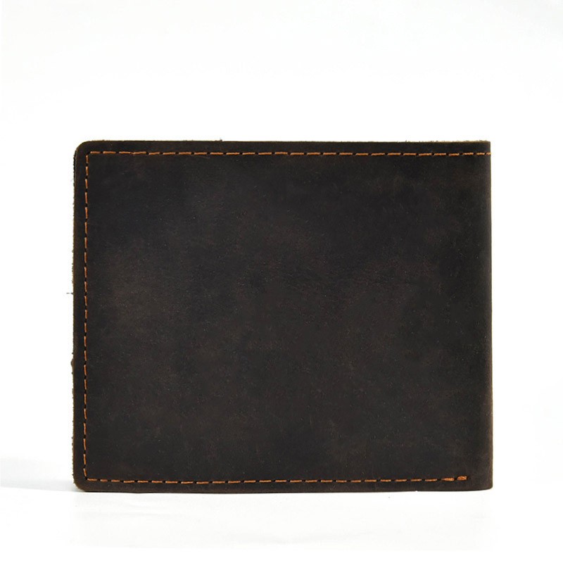 Мужской кожаный кошелек Wingfield темно-коричневый - 12 фото