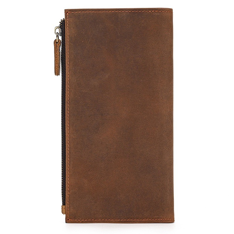 Мужское кожаное портмоне Nicolas коричневое - 4 фото