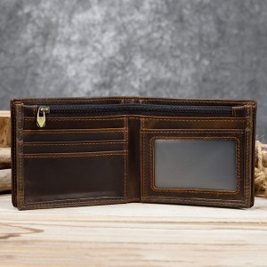 Чоловічий шкіряний гаманець Nowel темно-коричневий