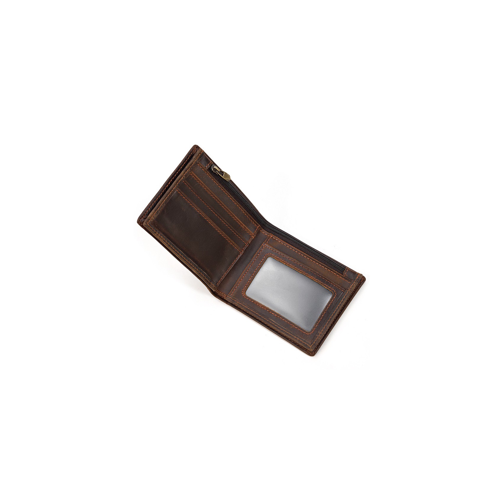 Мужской кожаный кошелек Nowel темно-коричневый