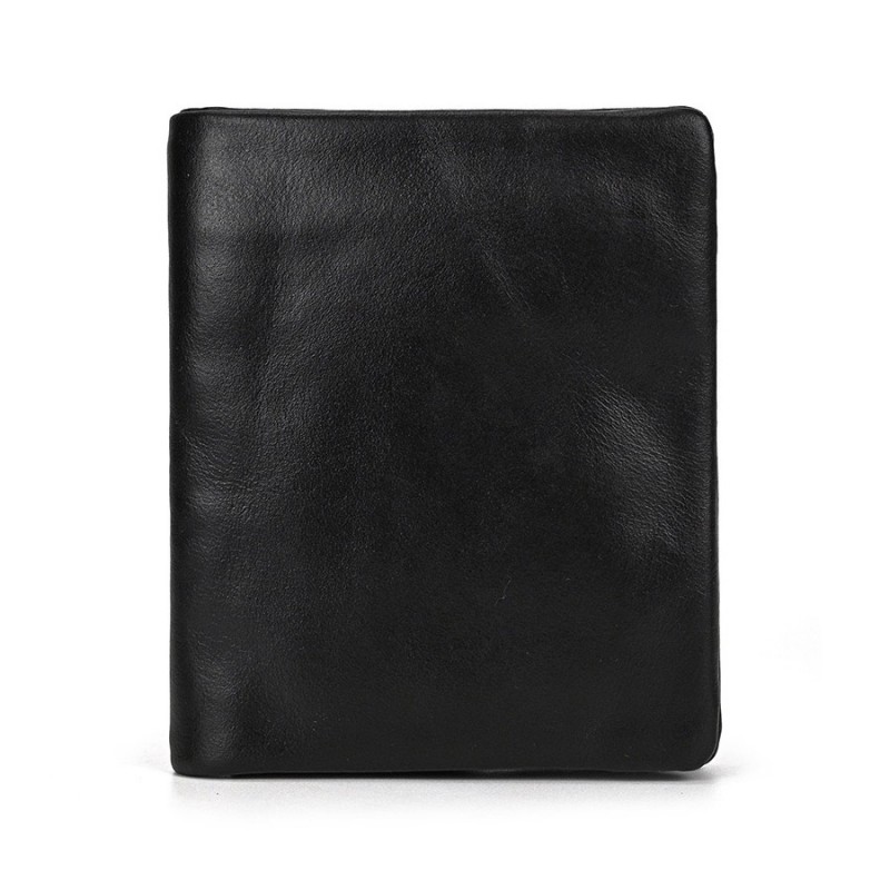 Чоловічий шкіряний гаманець Borland чорний - 6 фото