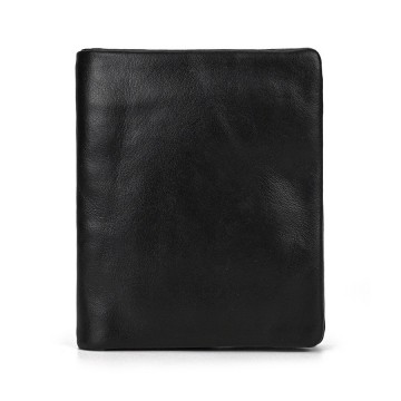 Чоловічий шкіряний гаманець Borland чорний фото