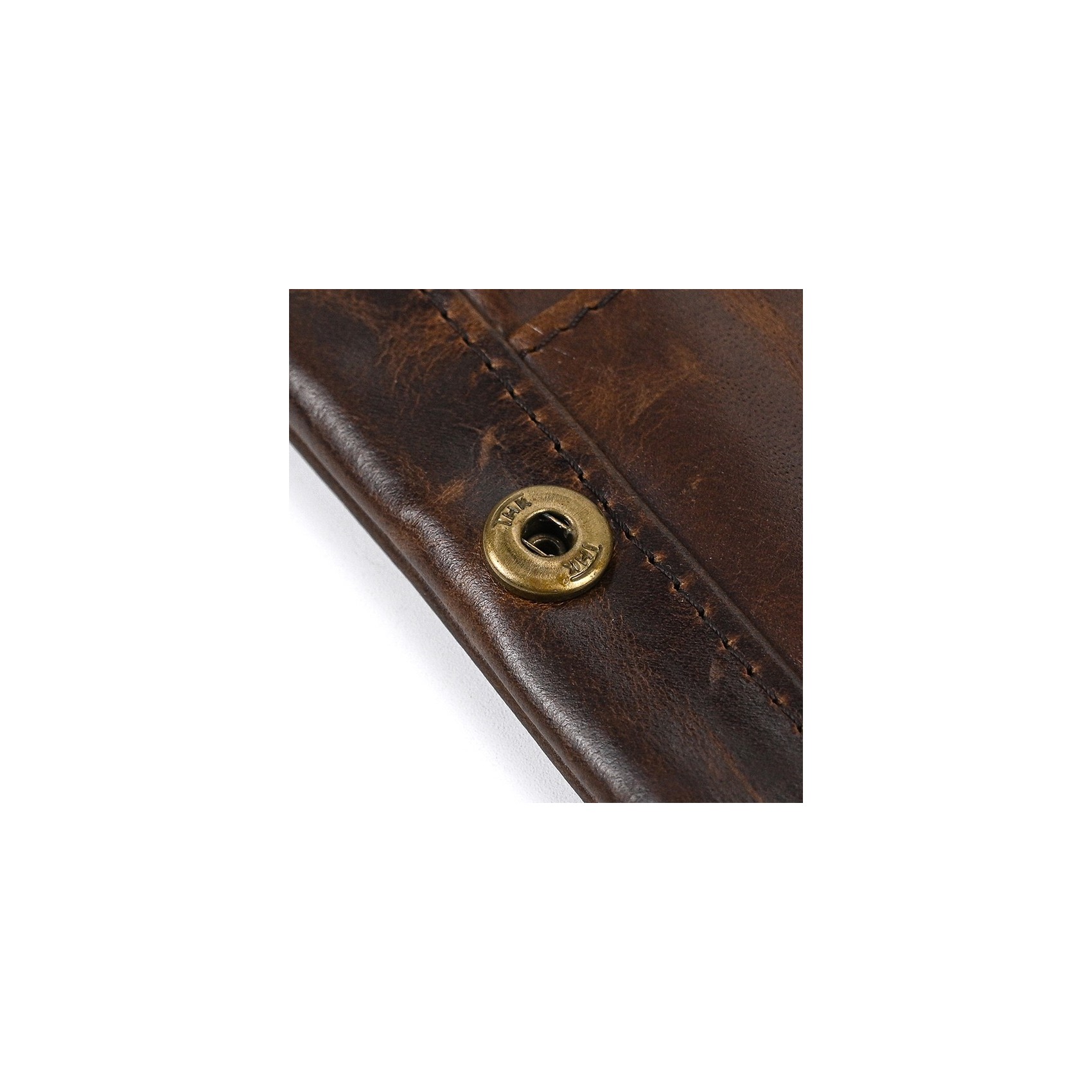 Чоловічий шкіряний гаманець Borland темно-коричневий