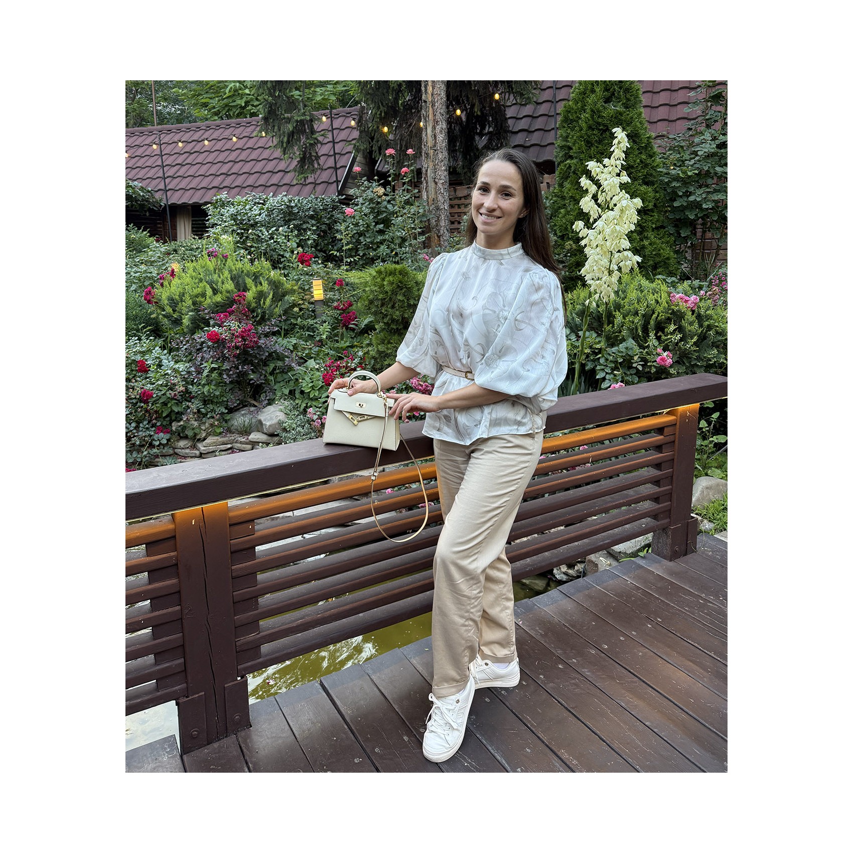 Жіноча шкіряна сумка Kelly молочна