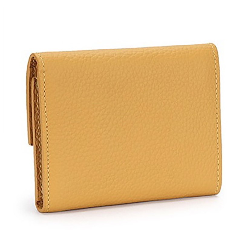 Женский кожаный кошелек Whitney горчичный - 2 фото