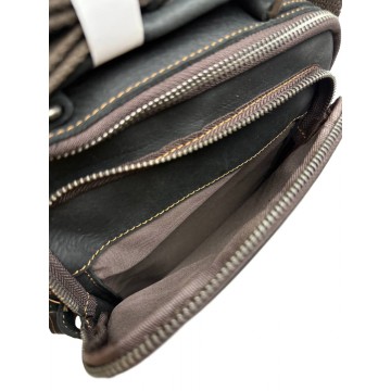 Мужская кожаная сумка барсетка Edmund через плечо черная фото