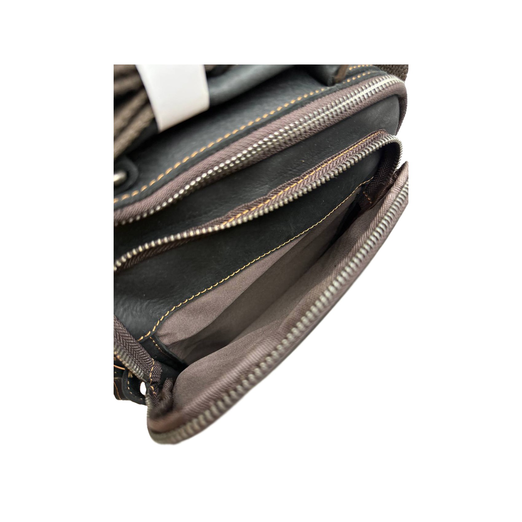 Мужская кожаная сумка барсетка Edmund через плечо черная