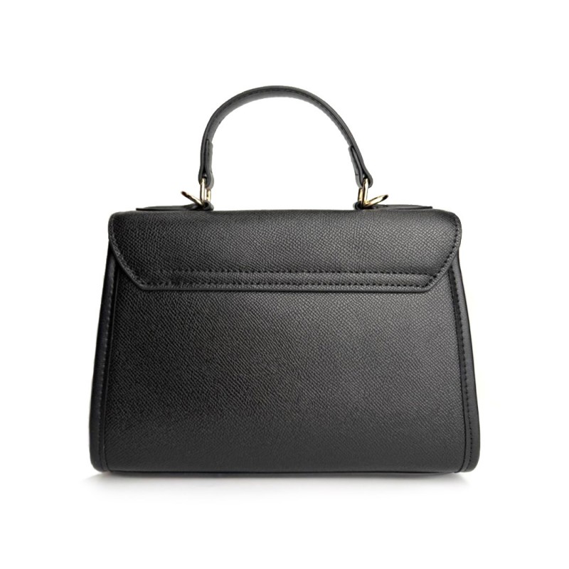 Жіноча шкіряна сумка Brielle чорна - 8 фото