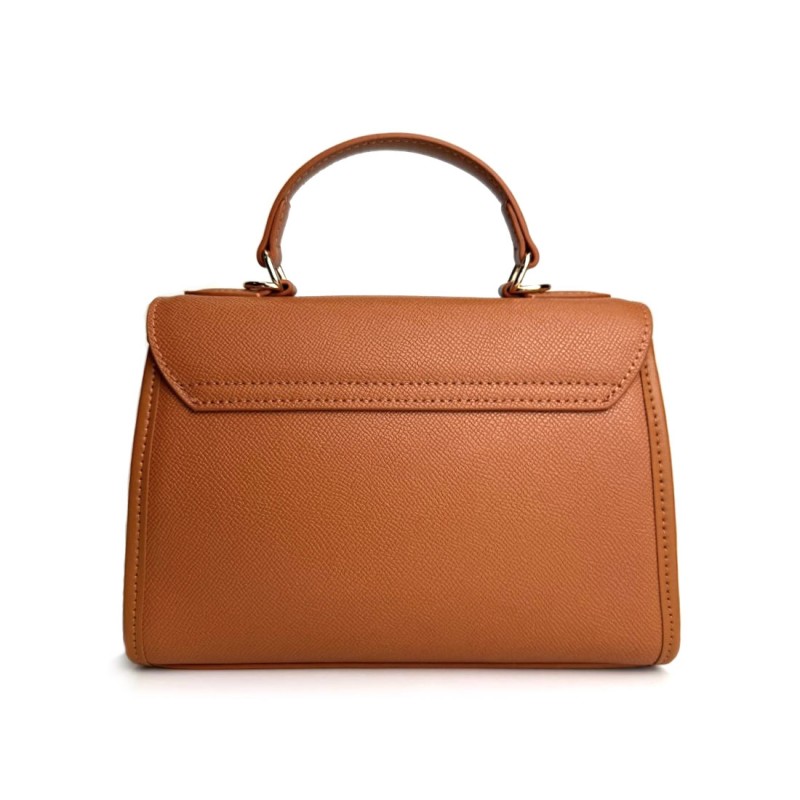 Жіноча шкіряна сумка Brielle світло-коричнева - 7 фото