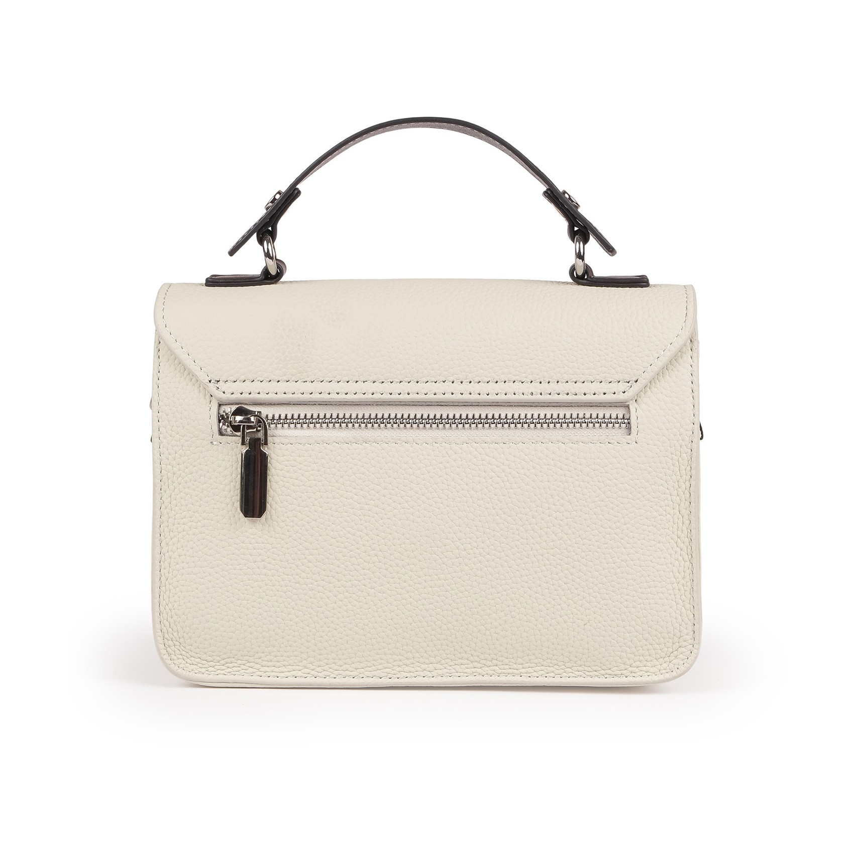 Жіноча шкіряна сумка месенджер Camille молочна