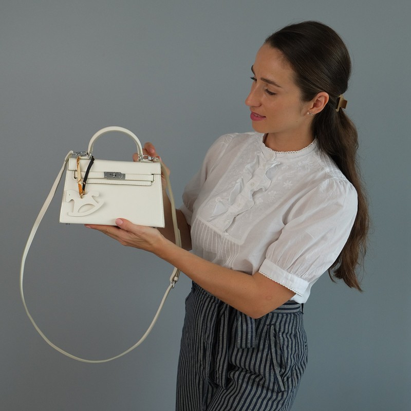 Жіноча сумка Kira 22 молочна - 1 фото