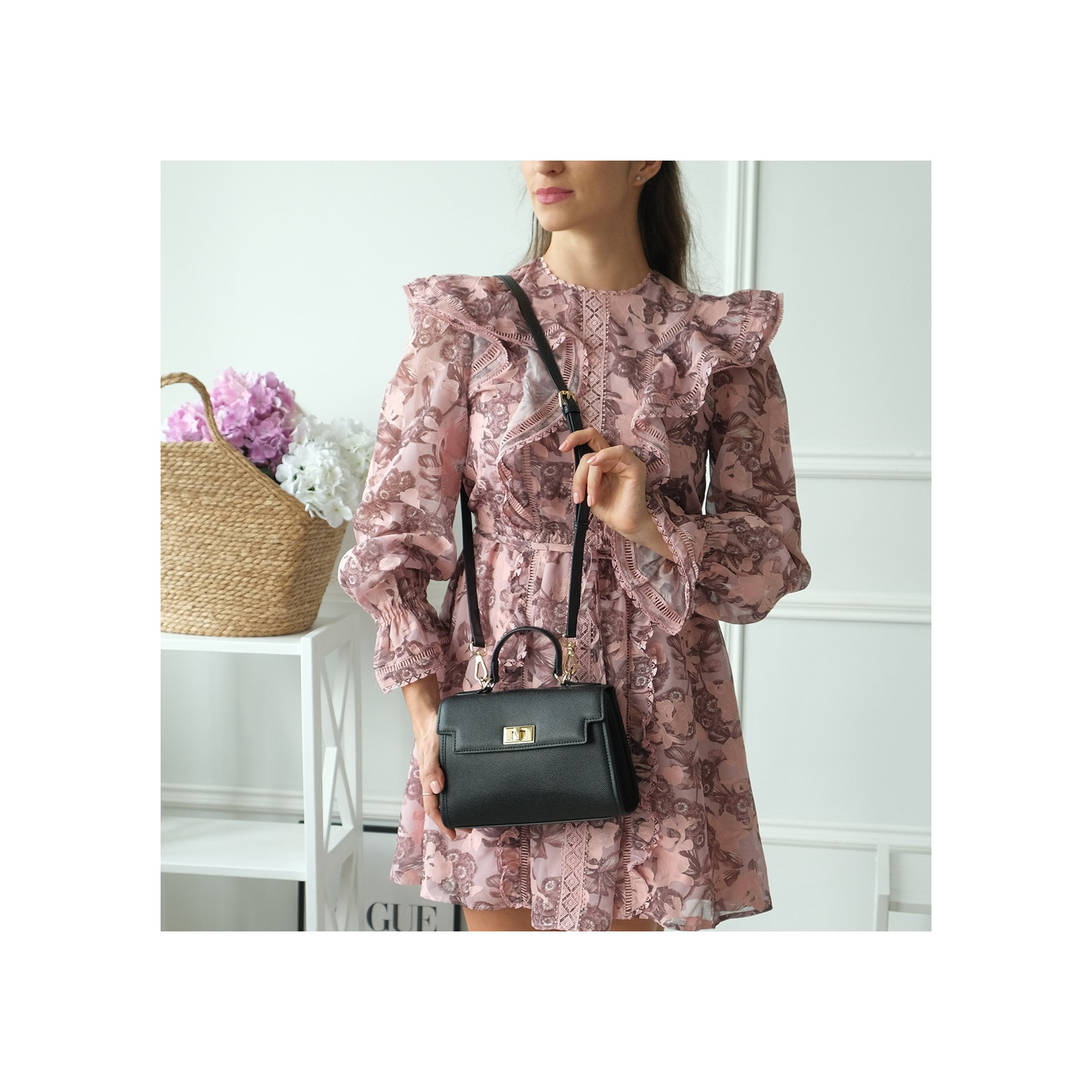 Жіноча шкіряна сумка Brielle чорна