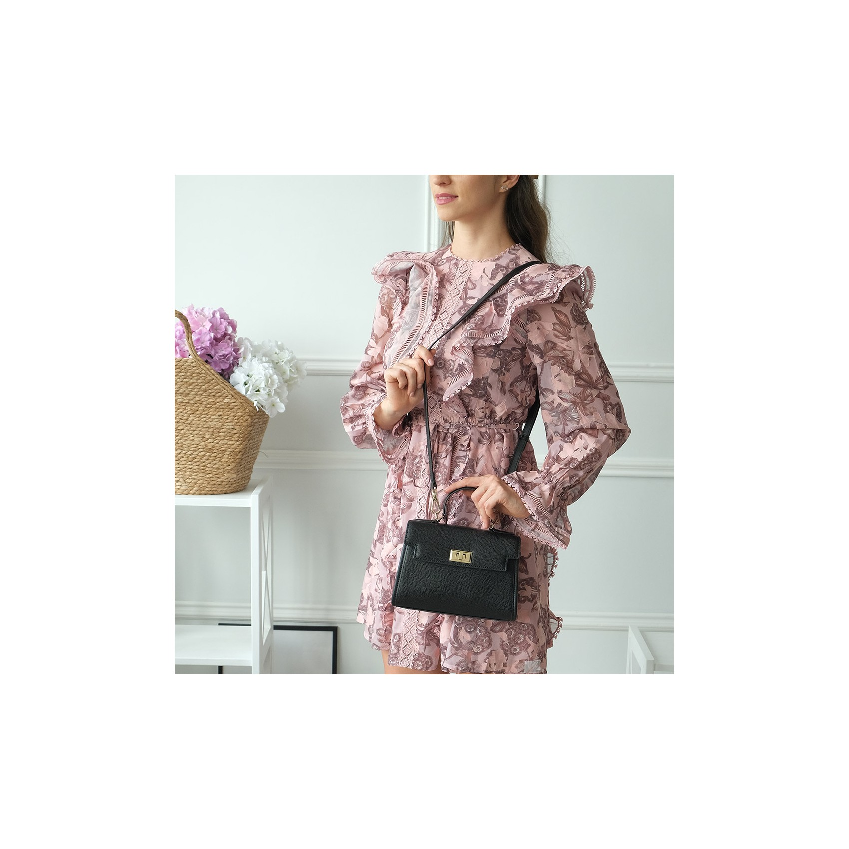 Жіноча шкіряна сумка Brielle чорна