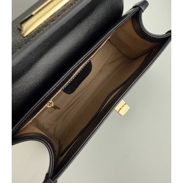 Жіноча шкіряна сумка Brielle чорна фото