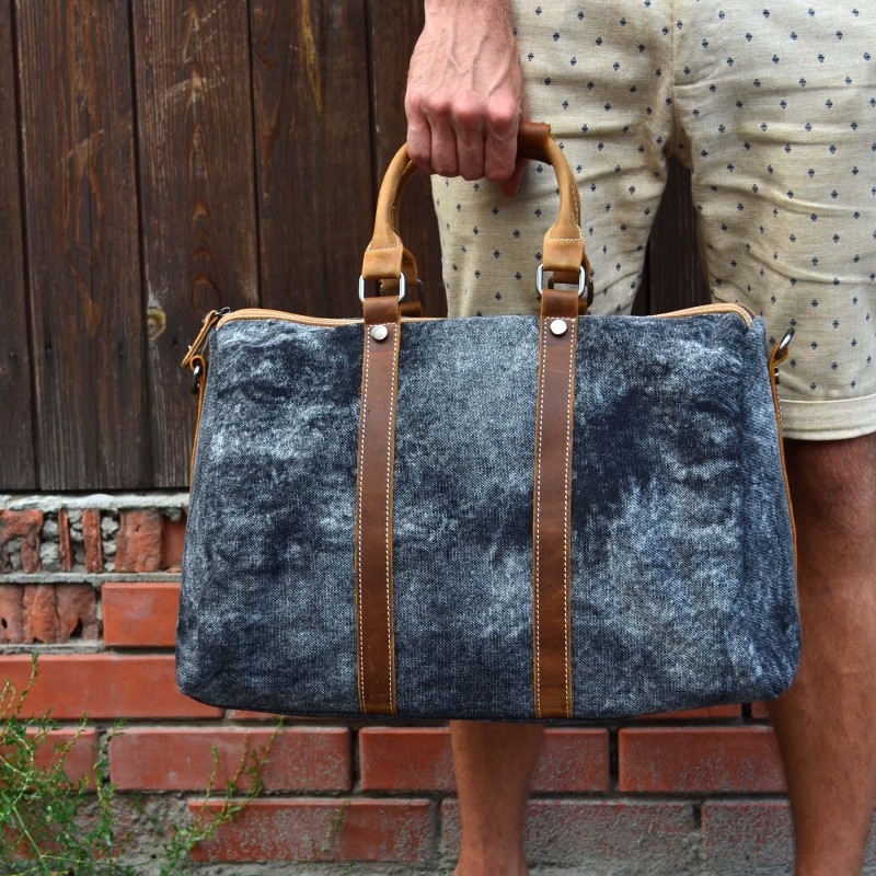 Чоловіча міська сумка Zen графіт - 11 фото