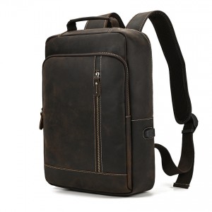 Чоловічий шкіряний рюкзак Fincher темно-коричневий