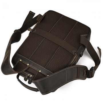 Мужской кожаный рюкзак Fincher темно-коричневый фото