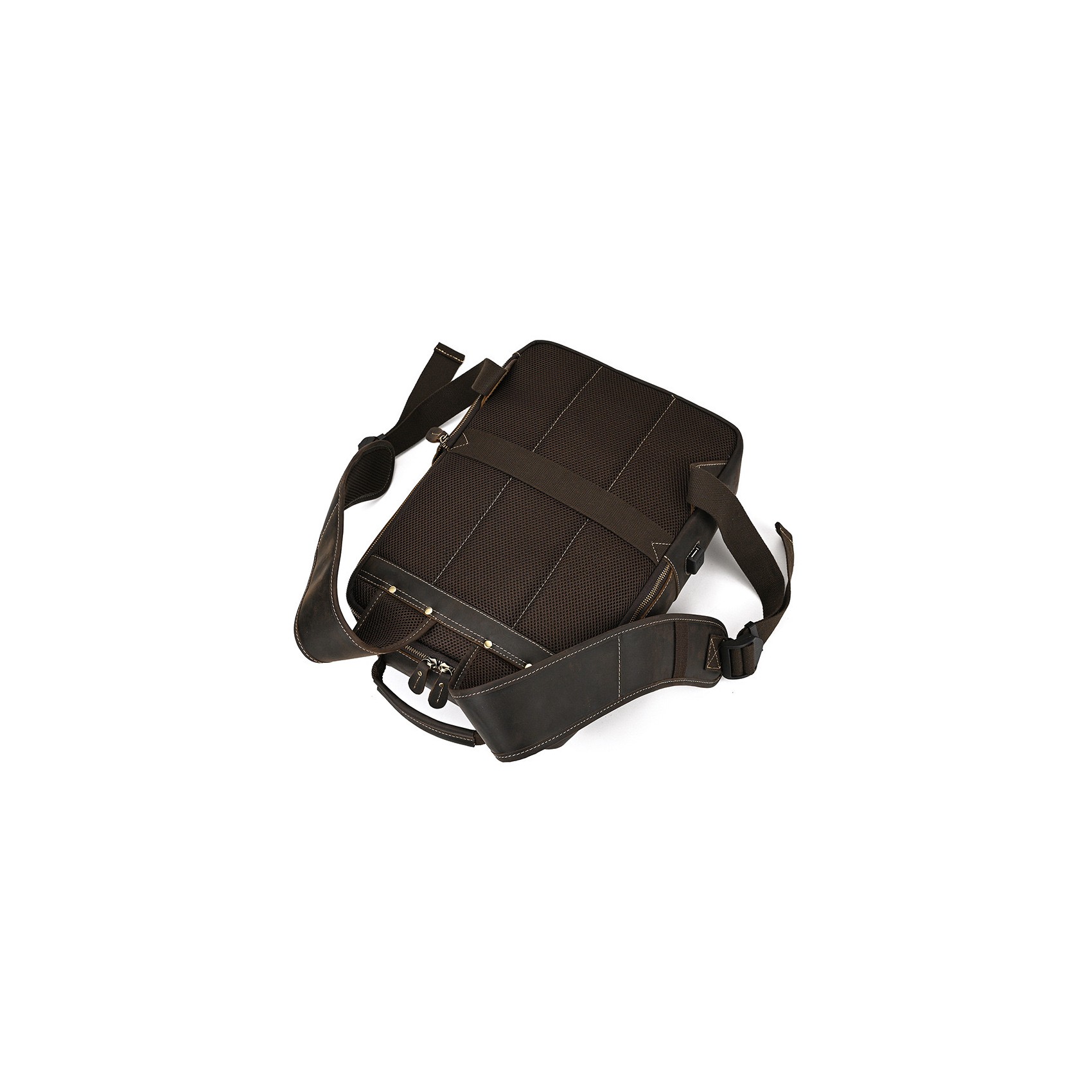 Чоловічий шкіряний рюкзак Fincher темно-коричневий