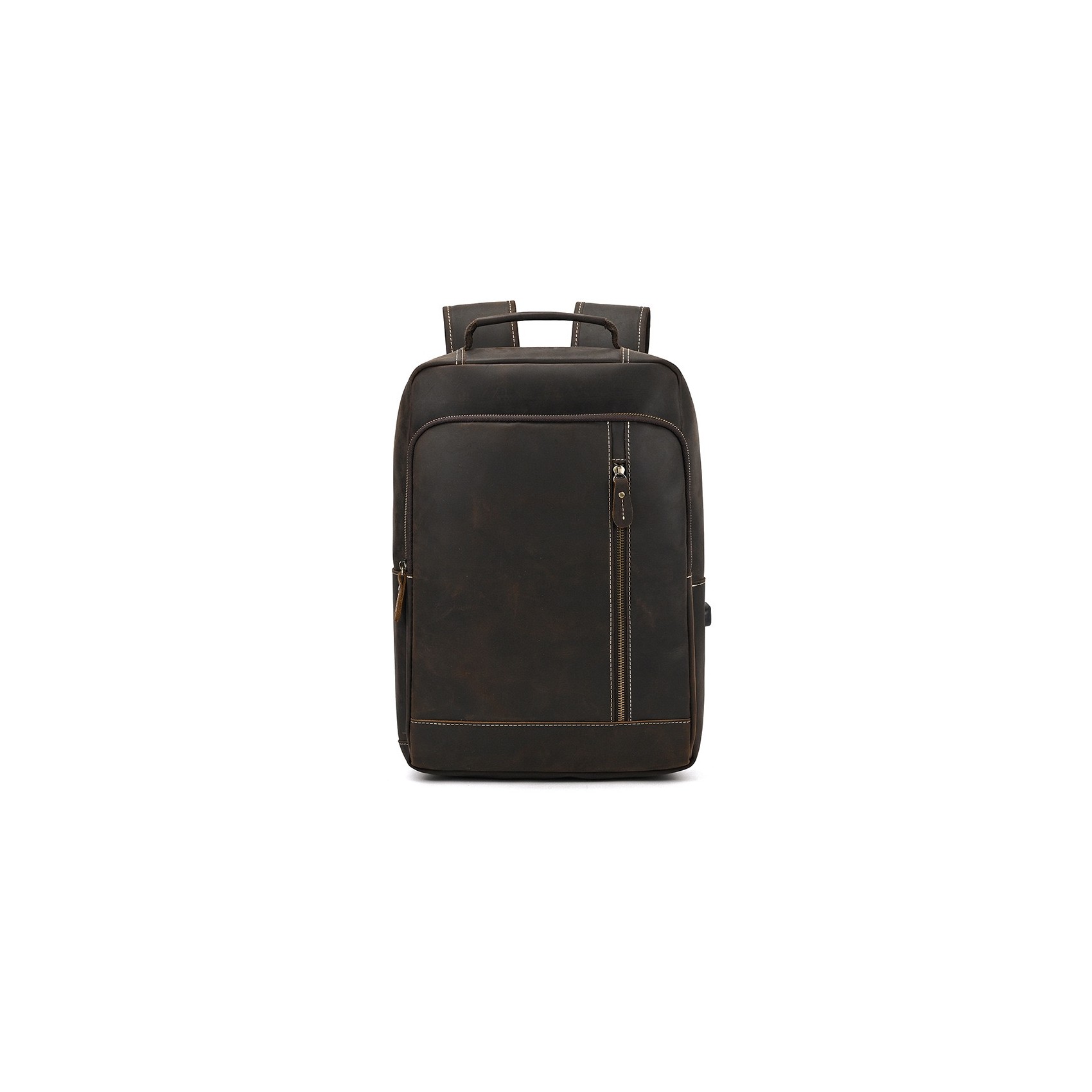 Чоловічий шкіряний рюкзак Fincher темно-коричневий