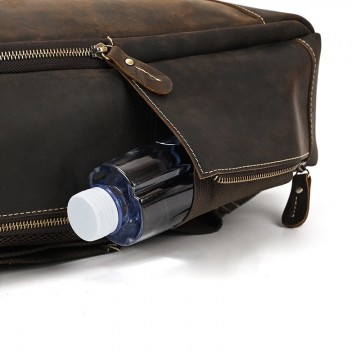 Чоловічий шкіряний рюкзак Fincher темно-коричневий фото