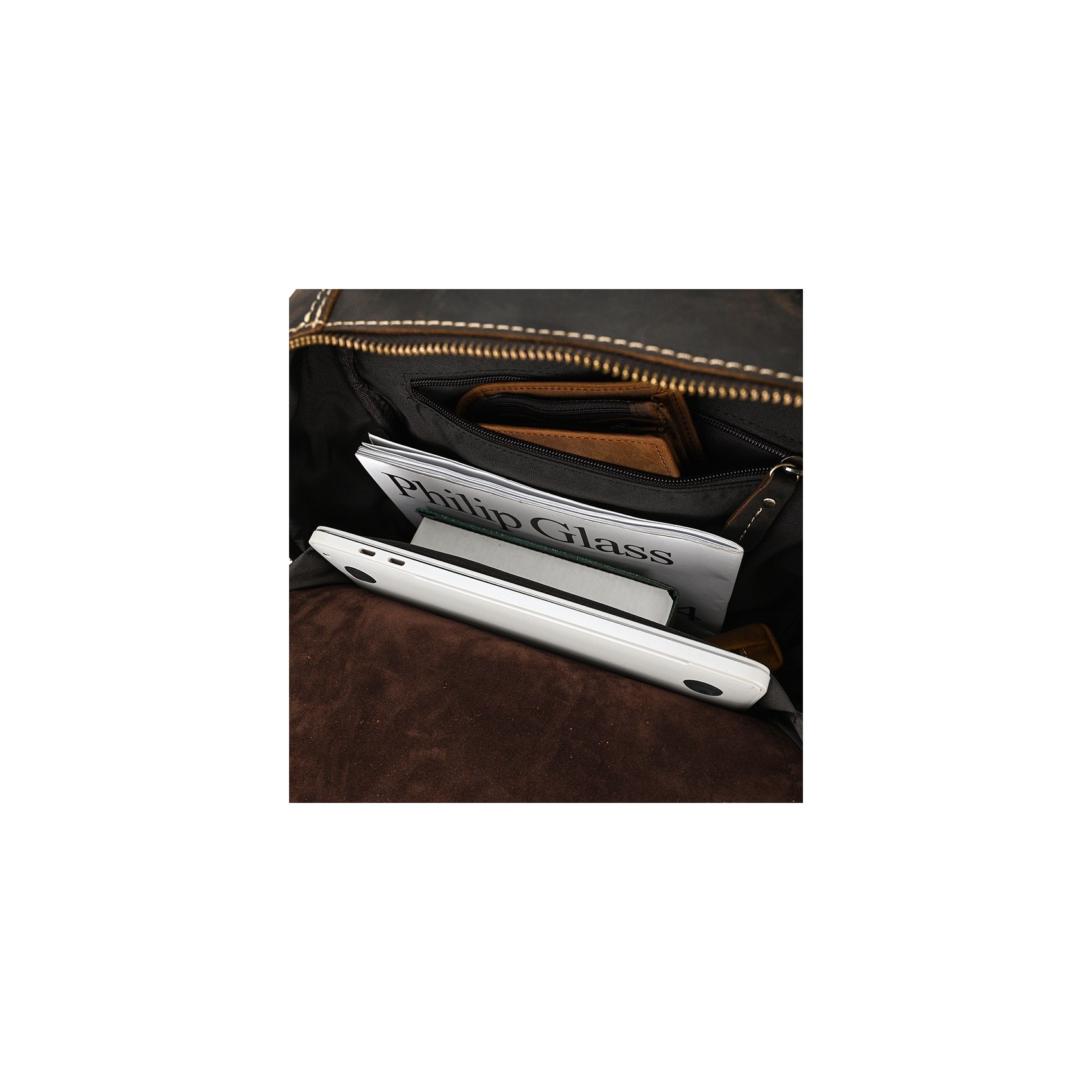 Чоловічий шкіряний рюкзак Fincher темно-коричневий