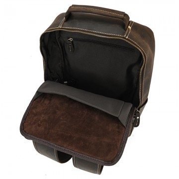 Мужской кожаный рюкзак Fincher темно-коричневый фото