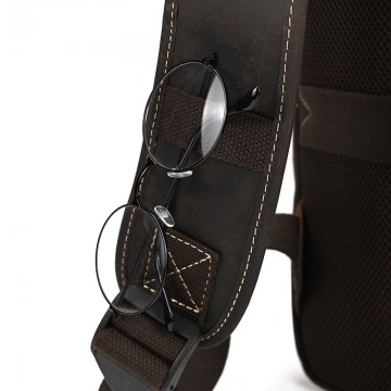 Мужской кожаный рюкзак Fincher темно-коричневый фото