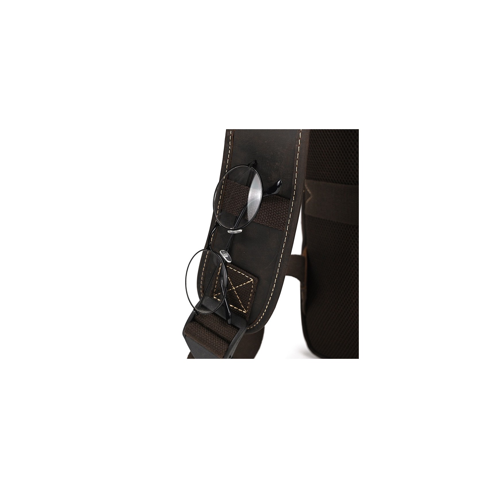 Мужской кожаный рюкзак Fincher темно-коричневый