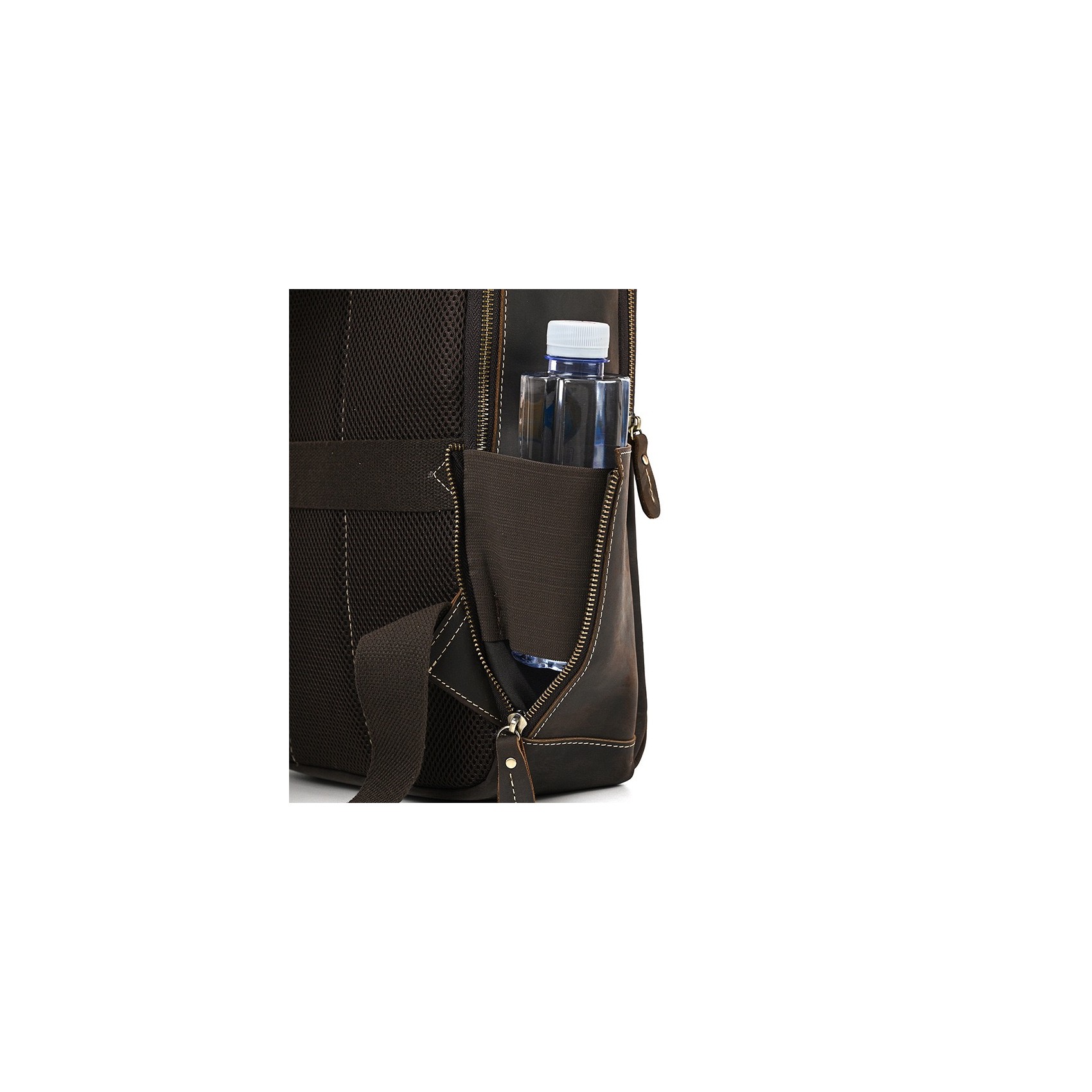 Чоловічий шкіряний рюкзак Fincher темно-коричневий