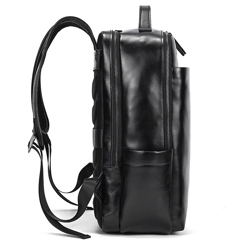 Чоловічий рюкзак шкіряний Portland чорний - 2 фото