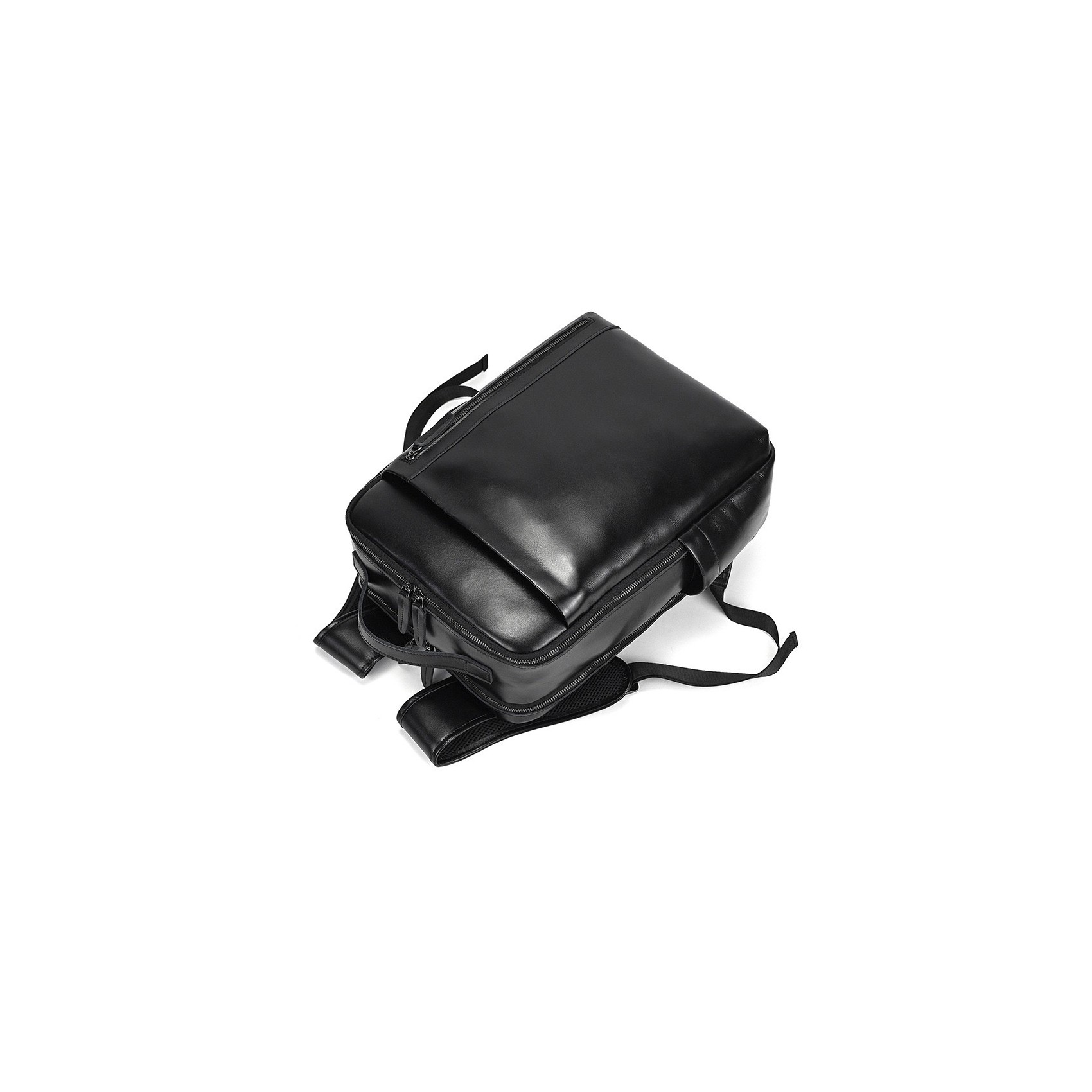 Мужской кожаный рюкзак Portland черный