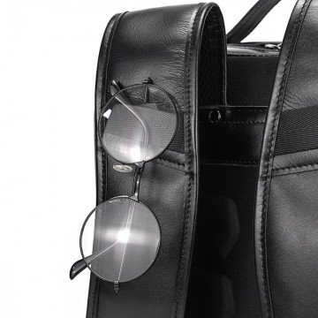 Чоловічий рюкзак шкіряний Portland чорний фото