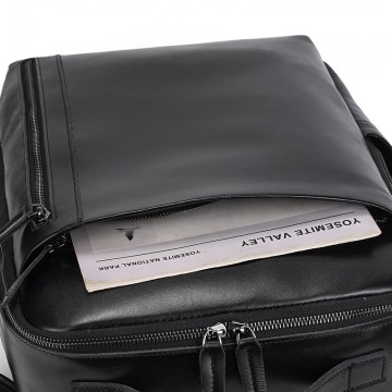 Мужской кожаный рюкзак Portland черный фото