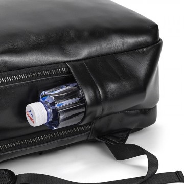 Мужской кожаный рюкзак Portland черный фото