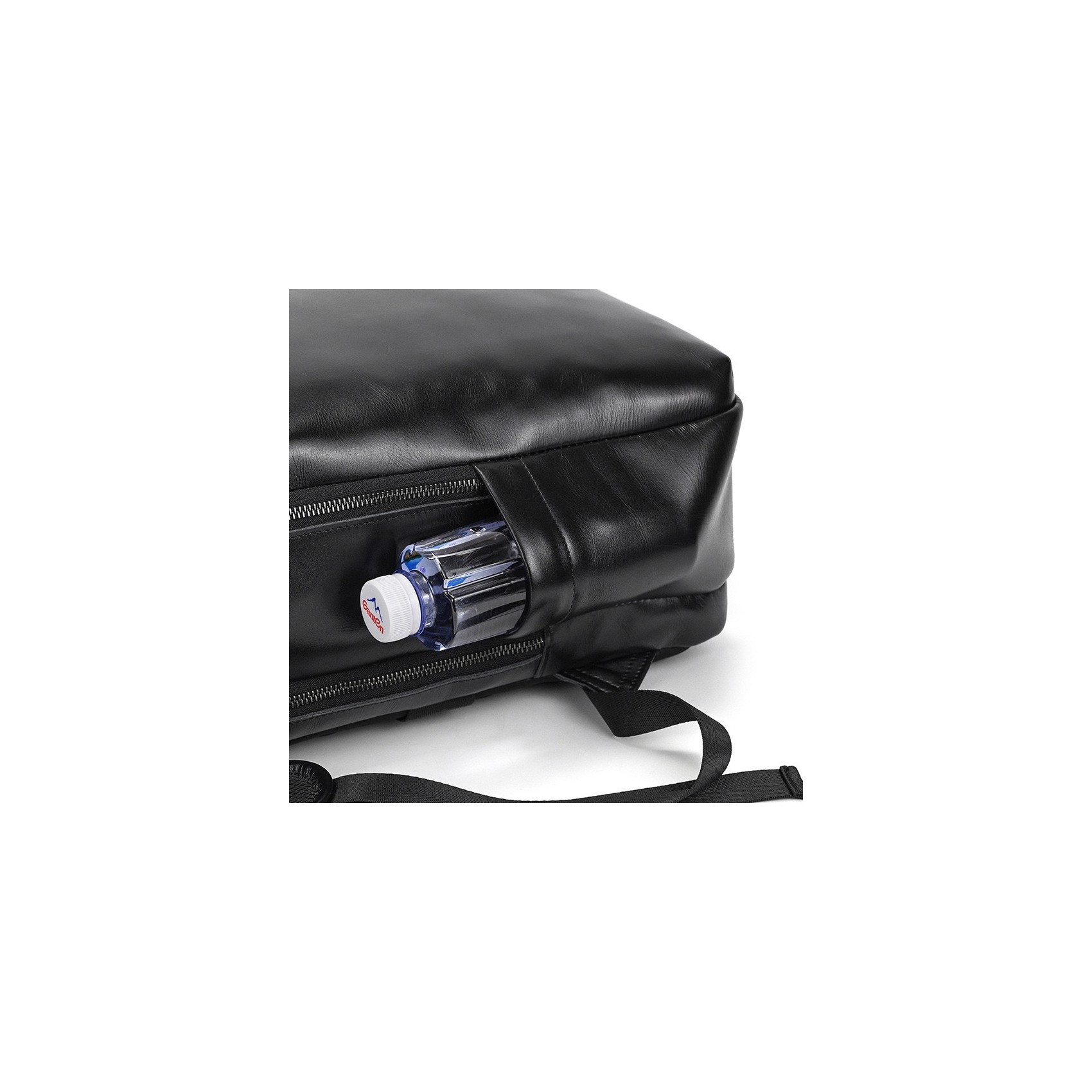 Мужской кожаный рюкзак Portland черный