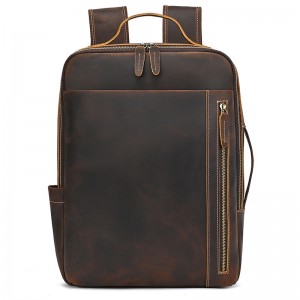 Чоловічий рюкзак шкіряний Portland темно-коричневий
