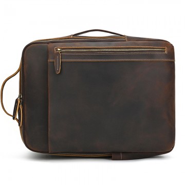 Мужской кожаный рюкзак Portland темно-коричневый фото