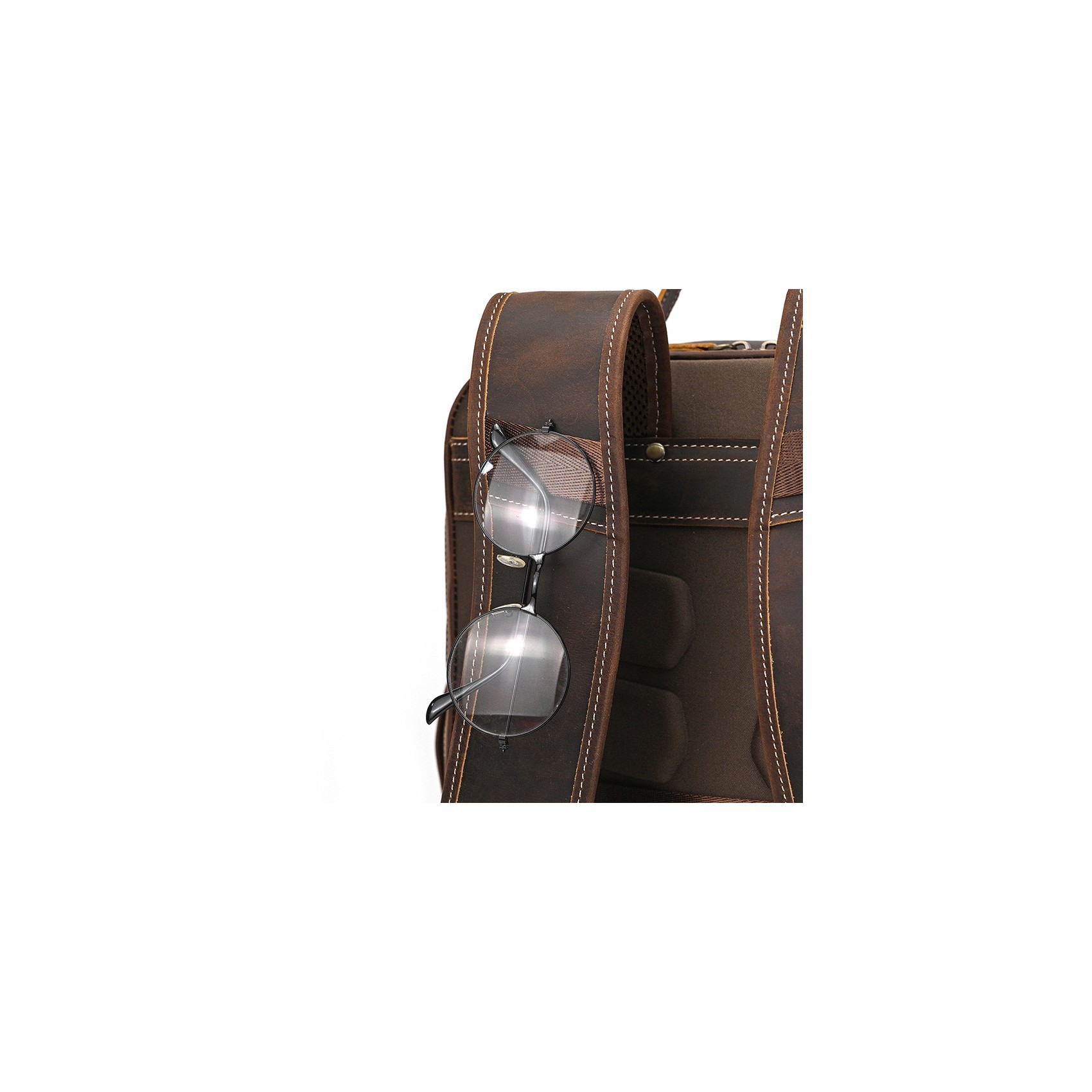 Чоловічий рюкзак шкіряний Portland темно-коричневий