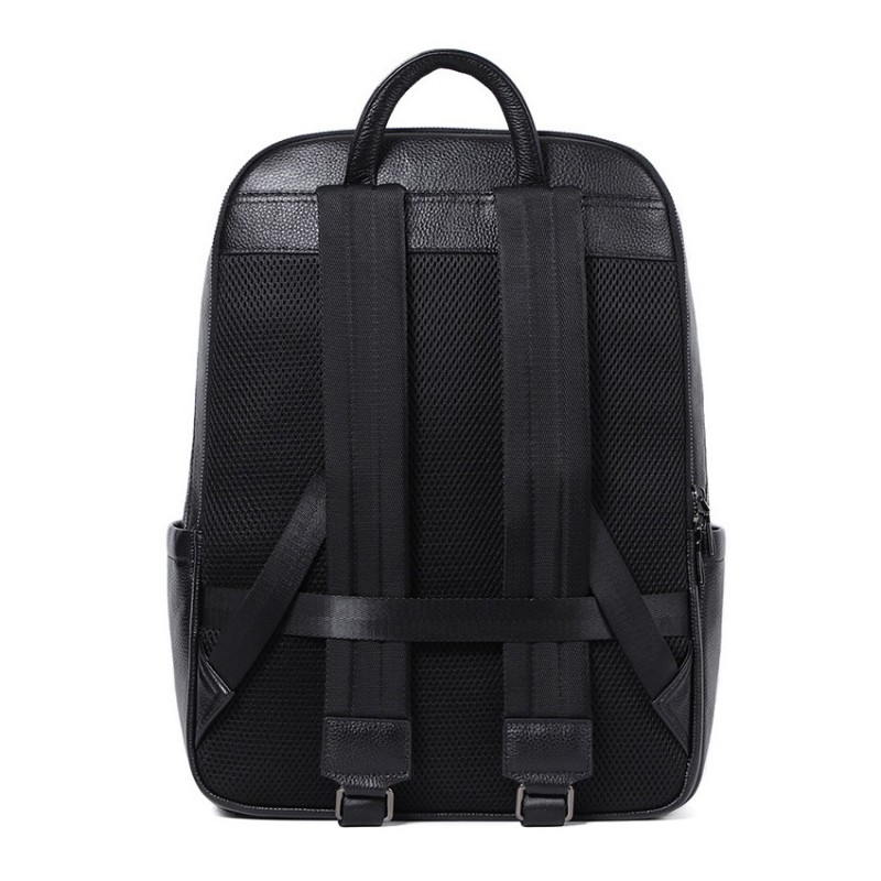 Мужской кожаный рюкзак Theodore черный - 1 фото