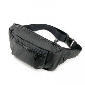 Сумка бананка на пояс чорна Boston