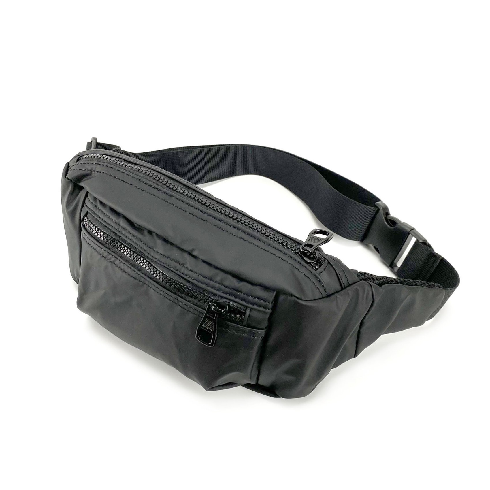 Сумка бананка на пояс черная Boston