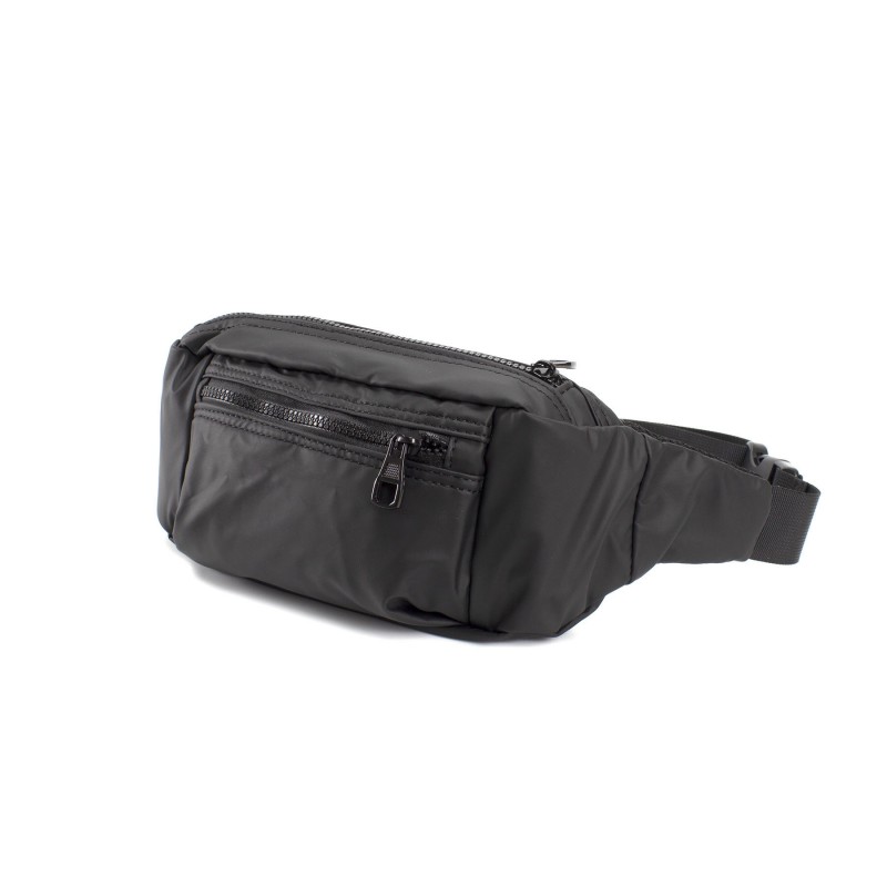 Сумка бананка на пояс чорна Boston - 3 фото